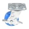 Vestil Polyurethane Precision Ball Bearing Swivel With Brake Caster 4 In. x 2 In. 551 lb Blue/Gray CST-PB-4X2PUA-SWB - alternate 4